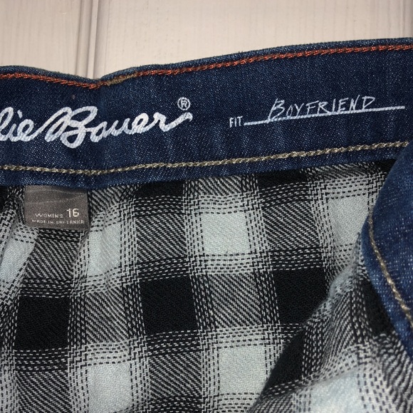 Eddie Bauer woman’s flannel lined jeans - Picture 5 of 10